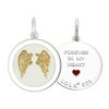 Angel Wings Heart Gold Pendant