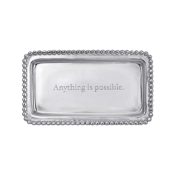 ANYTHING IS POSSIBLE Beaded Statement Tray