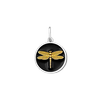 Dragonfly Gold Enamel Pendant