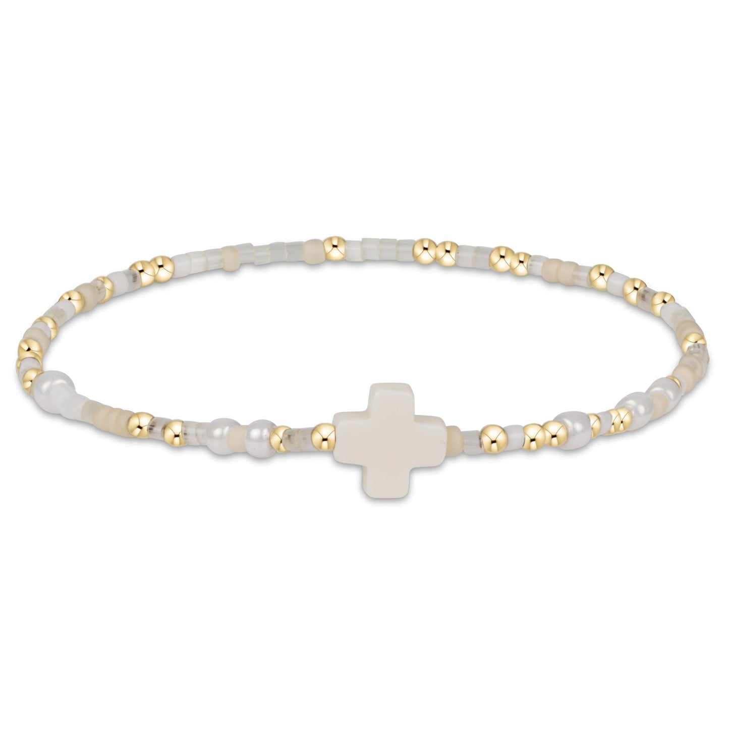 egirl Hope Unwritten Signature Cross Bracelet - Call me on my Shellphone