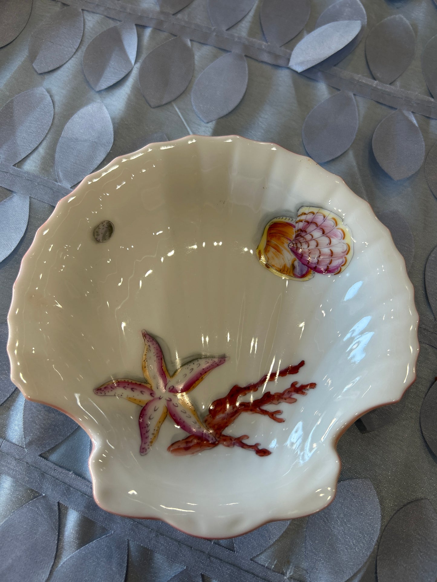 Shell dish - starfish, fish, coral, shells