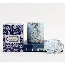 Bird & Blossoms Candle w/lid & Gift Box