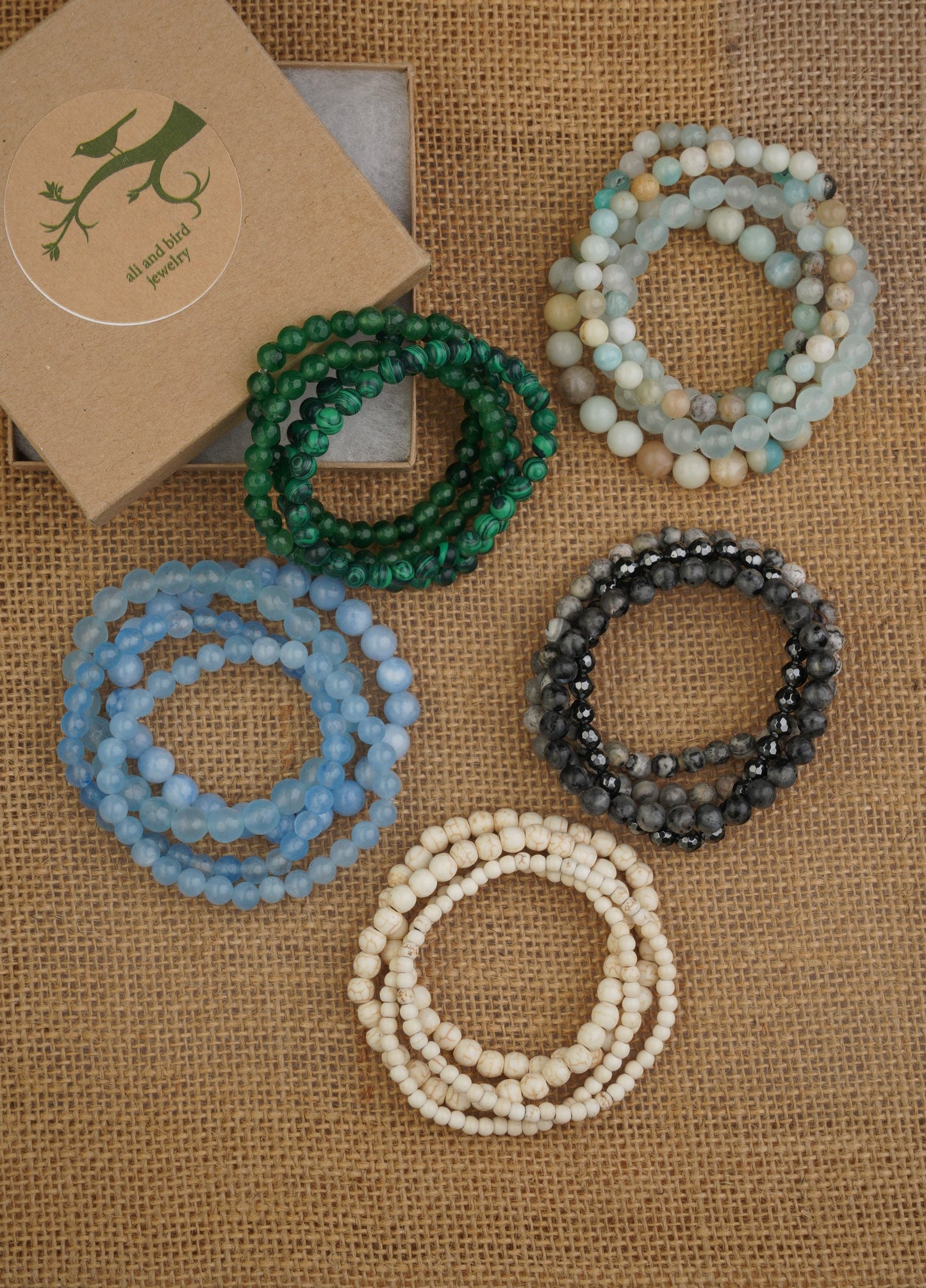 Assorted Mini Bird Set of 4 Bracelet