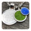 Sand Dollar Enamel Pendant