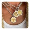 Dragonfly Gold Enamel Pendant