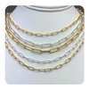Oval Silver Chain 3.5mm Necklace