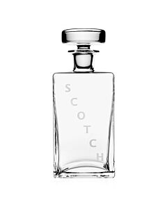 Lillian Square Decanter w/stop-Scotch