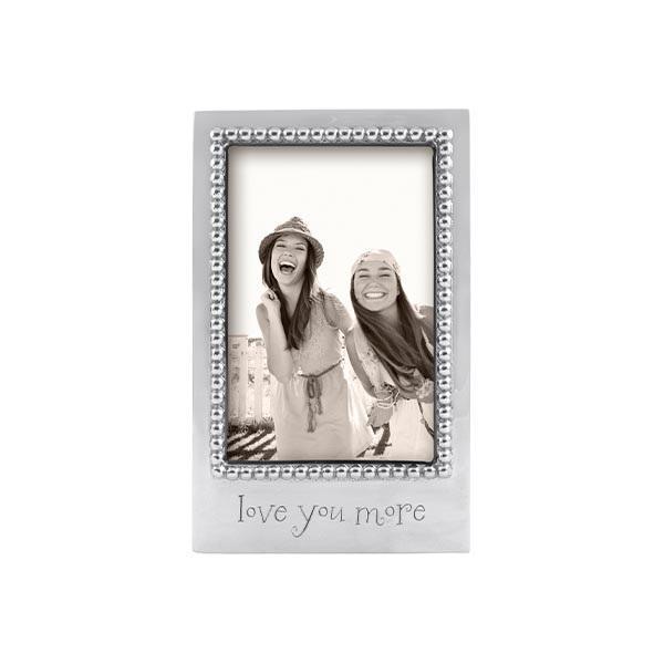 Love You More Beaded 4x6 Frame
