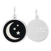 Moon & Stars Silver Pendant Small (19mm)