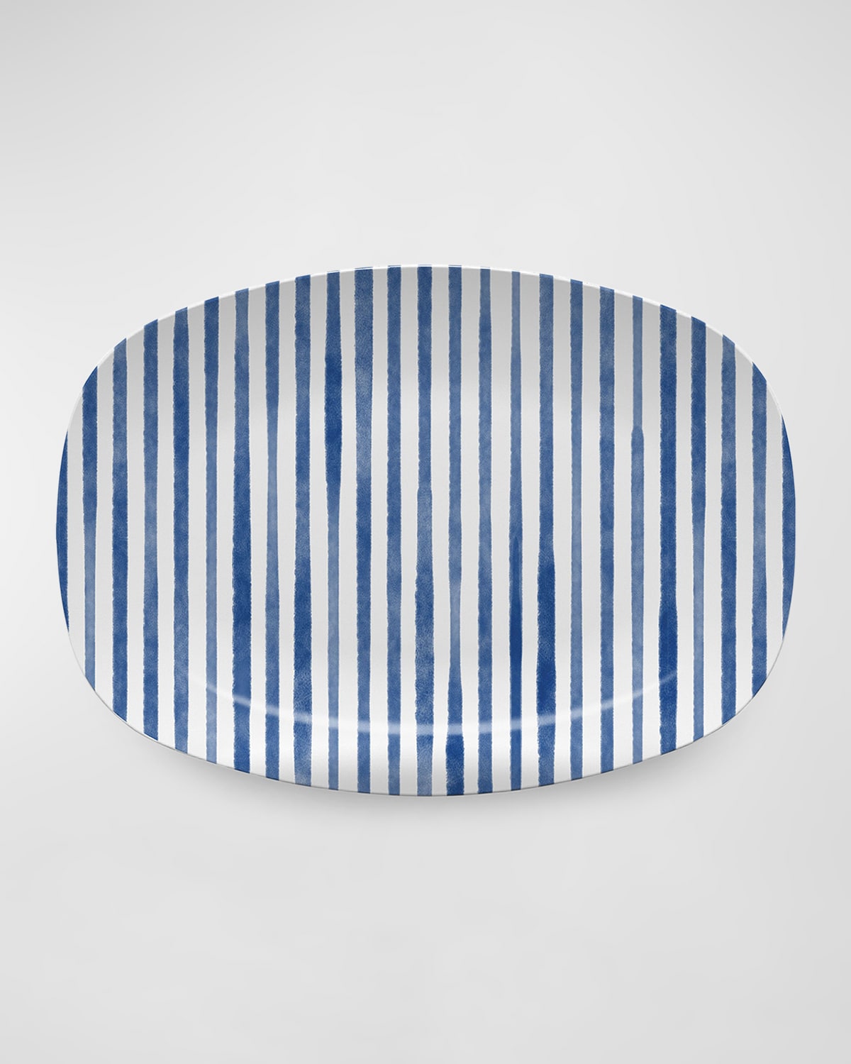 Blue Simple Stripes Platter TRAYchic