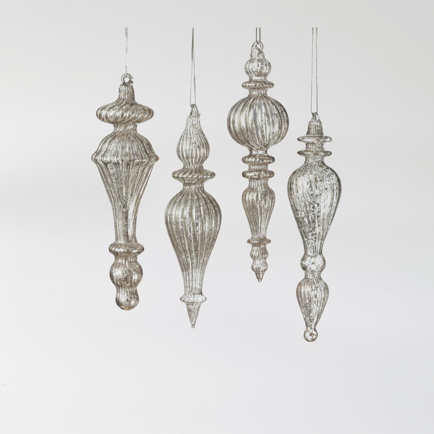 SILVER DROP ORNAMENT