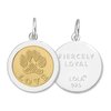 Paw Print Enamel Pendant