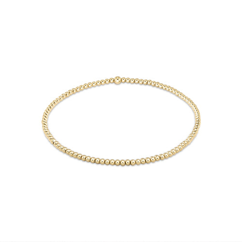 Classic Gold 2MM Bead Bracelet
