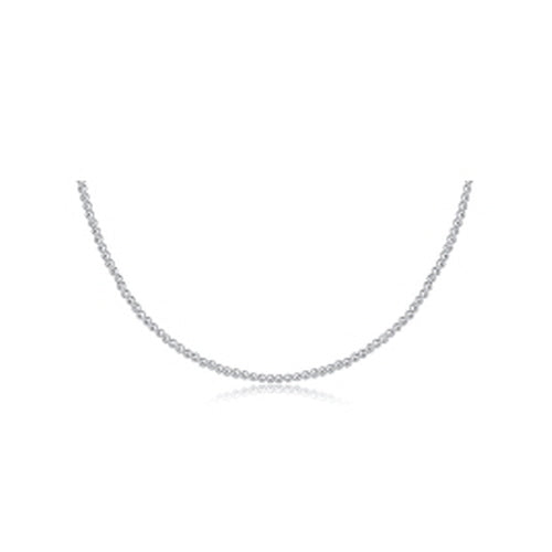 17" Choker Classic Sterling 2MM Bead