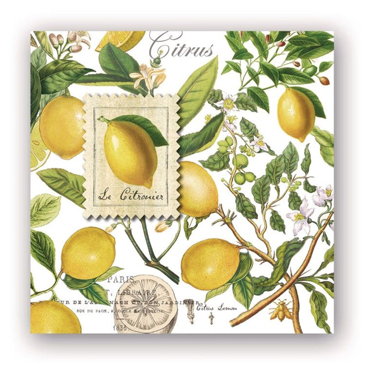 MDW Lemon Basil Cocktail Napkin