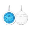 Whale Tail Enamel Pendant