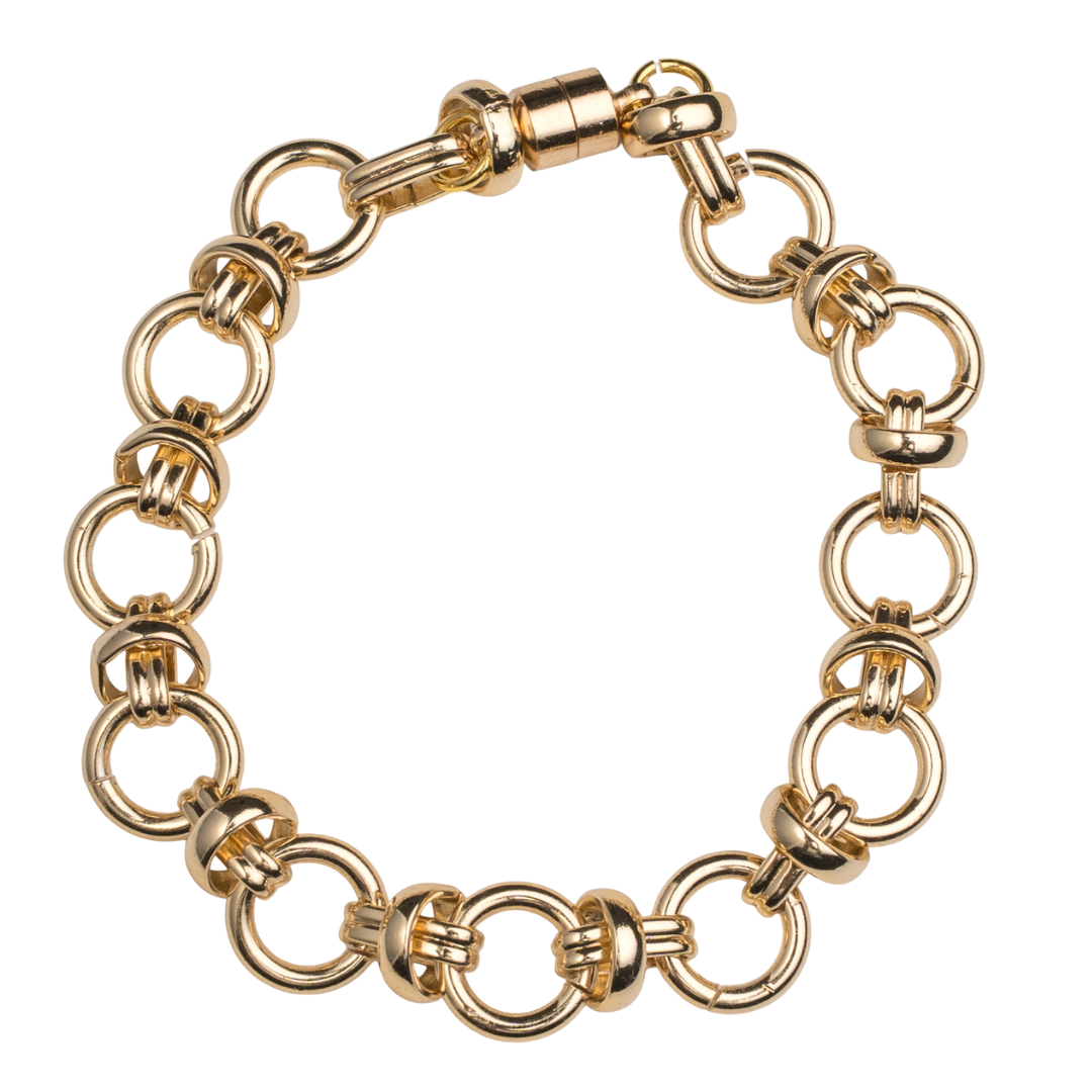 Gold Circle Chain Bracelet