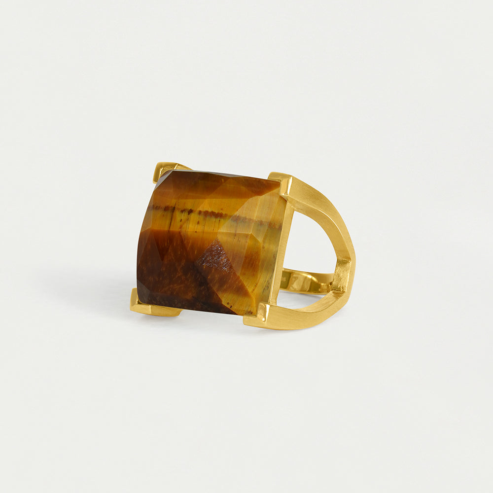 Plaza Ring - Tiger Eye