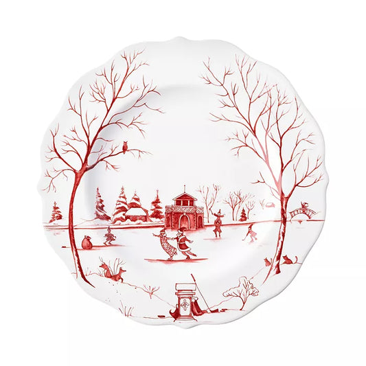 Country Estate Winter Frolic "The Claus Christmas Day" Dessert/Salad Plate