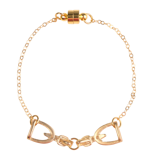 Stirrup, 14k Gold Chain Bracelet