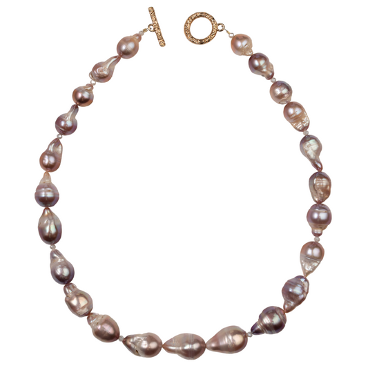 Cherry Baroque Pearl Necklace