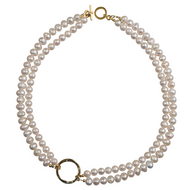 Double Strand Freshwater Pearl Necklace