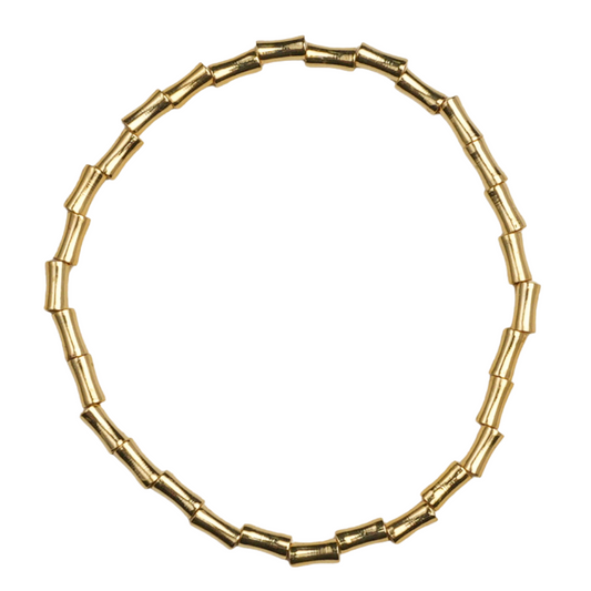 18k gold plated bamboo bracelet