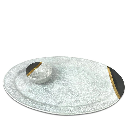 Raku Small Chip & Dip