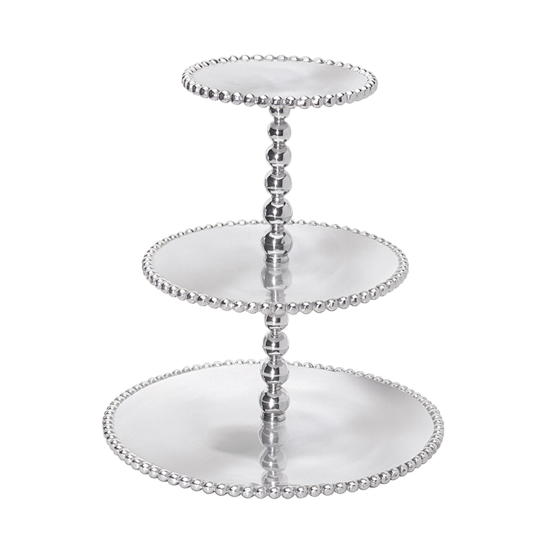 Pearled 3-Tiered Cupcake Server