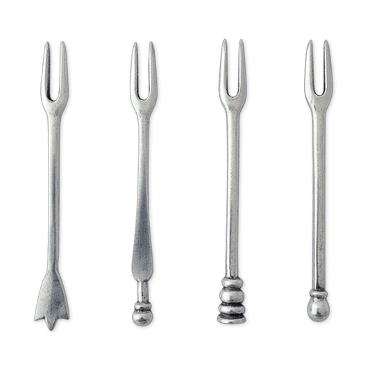 Assorted Olive Forks, Set of 4