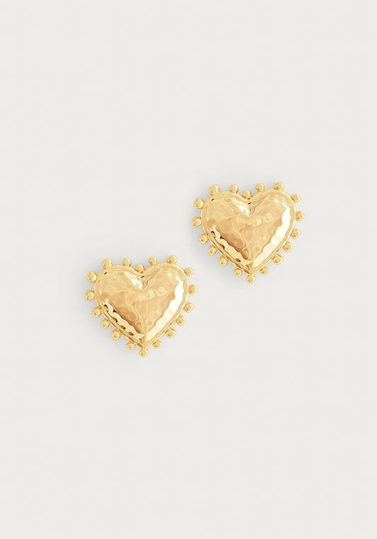 Heart Stud Earrings