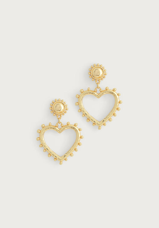 Heart Drop Earrings