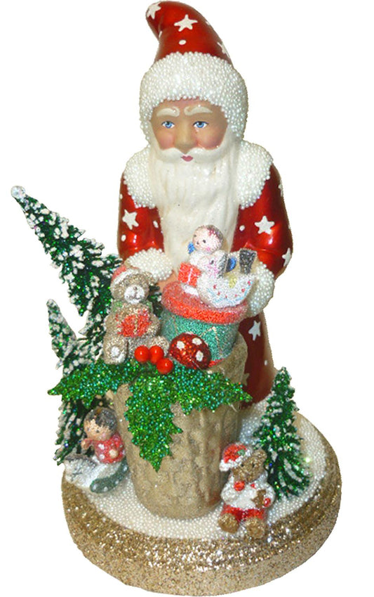 Santa Red with Gifts Candy Container