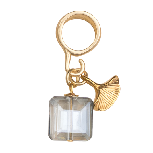 Scarf Bail Ginkgo Leaf Charm