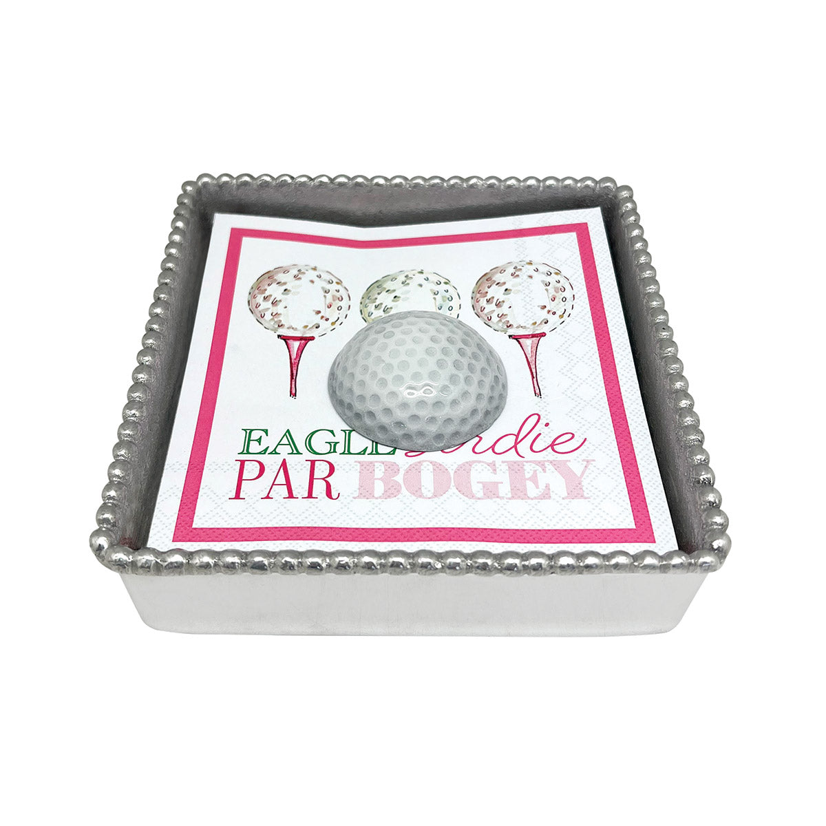 White Golf Ball Cockt Box Set