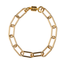 Gold Plated Paperclip Chain Bracelet