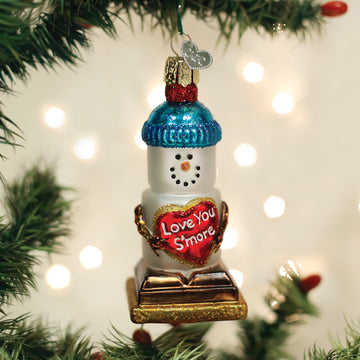 Love You S'More Snowman Ornament