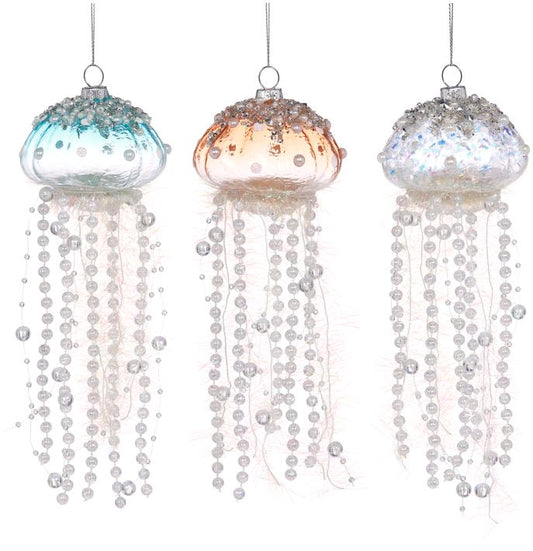 Jeweled Jellyfish Ornament, Assorted - 33 Inches