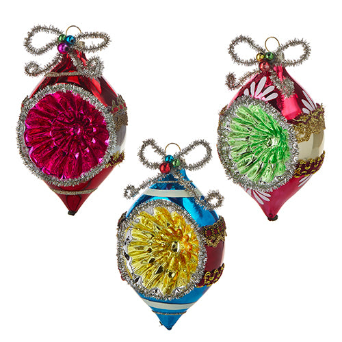 Vintage Tinsel Ornament 5.25"