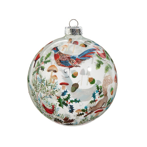 WOODLAND BALL ORNAMENT 5"