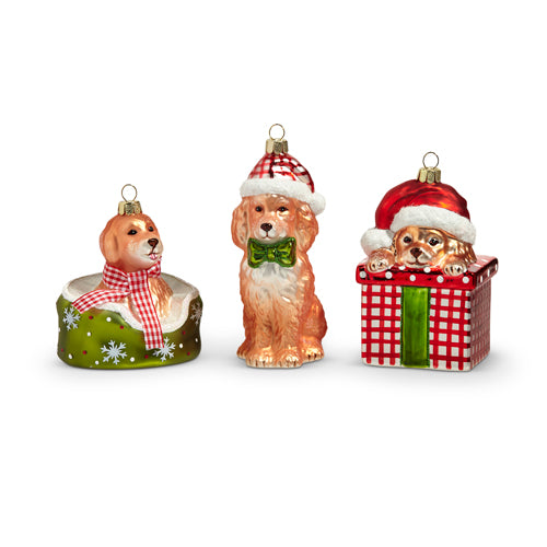 Celebrate the Season Pup Ornament 5.5"