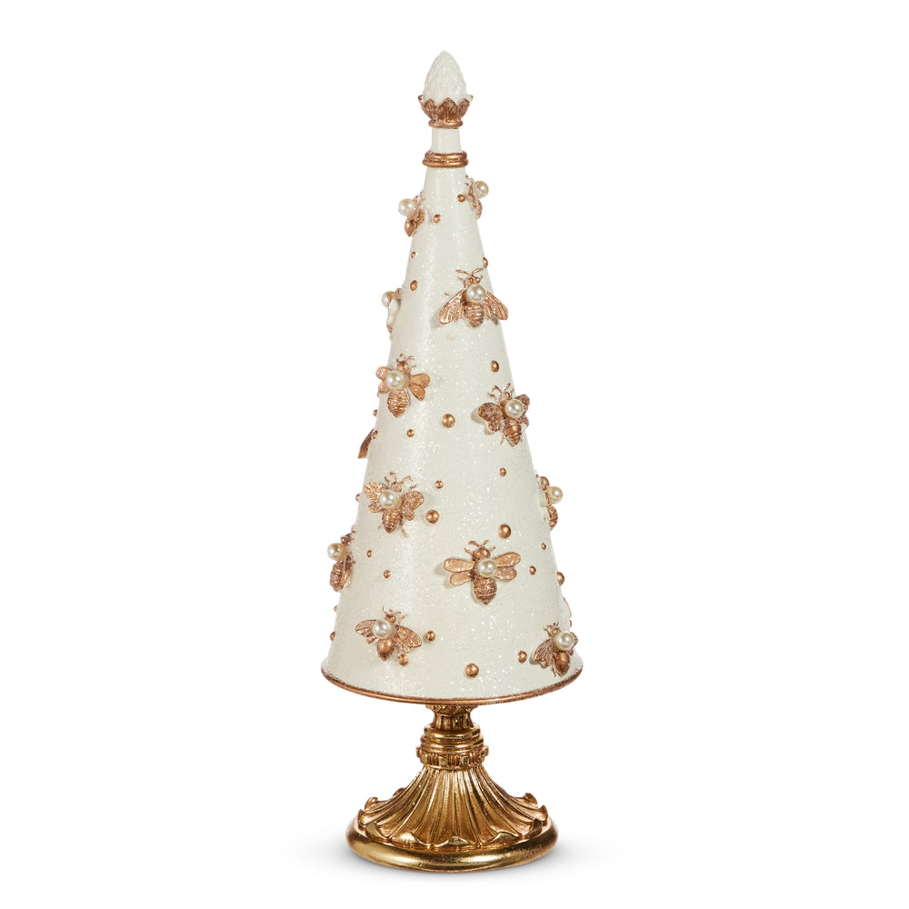 Regal Bee Embellished Cone Tree
