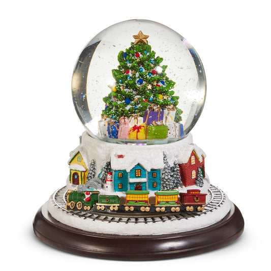 Animated and Musical Tree Water Globe 9.5in