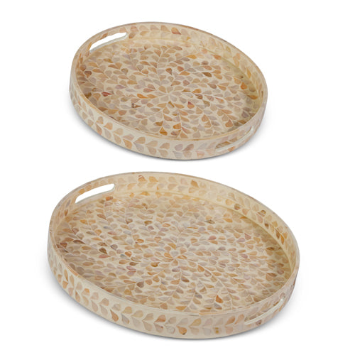 Round Capiz Tray