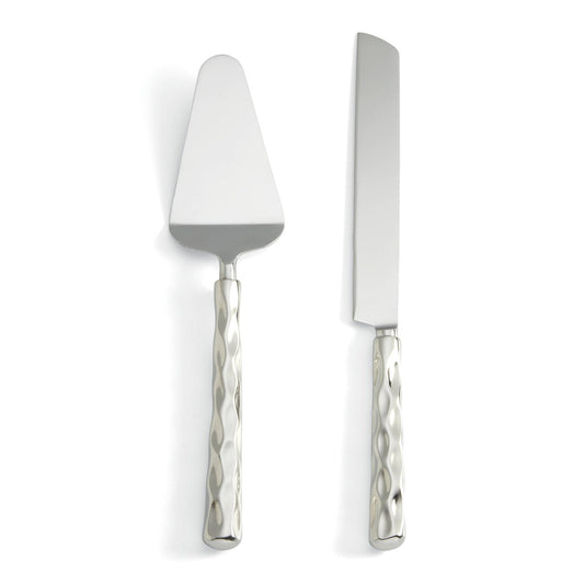 Truro Platinum Cake Knife & Server