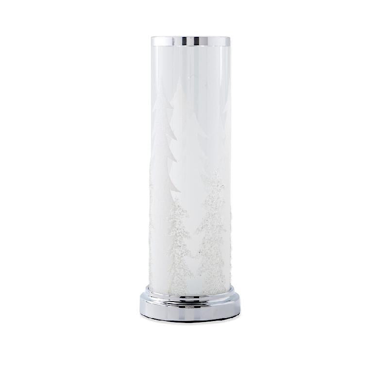 16" Glass Hurricane w/Tree
