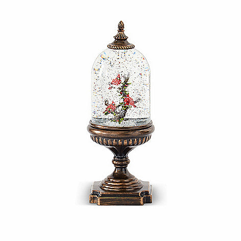 Cardinal Water Spinning LED Snow Globe