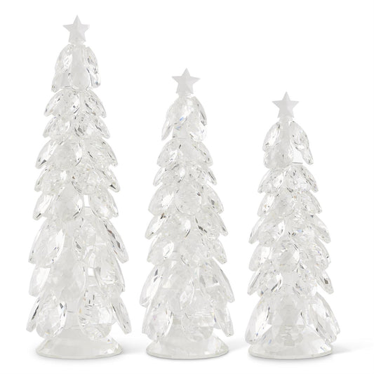 Sm Crystal Tear Drop Tree/Star