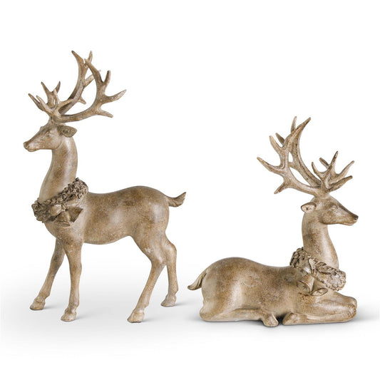 Resin Antique Latte Deer 12.5"
