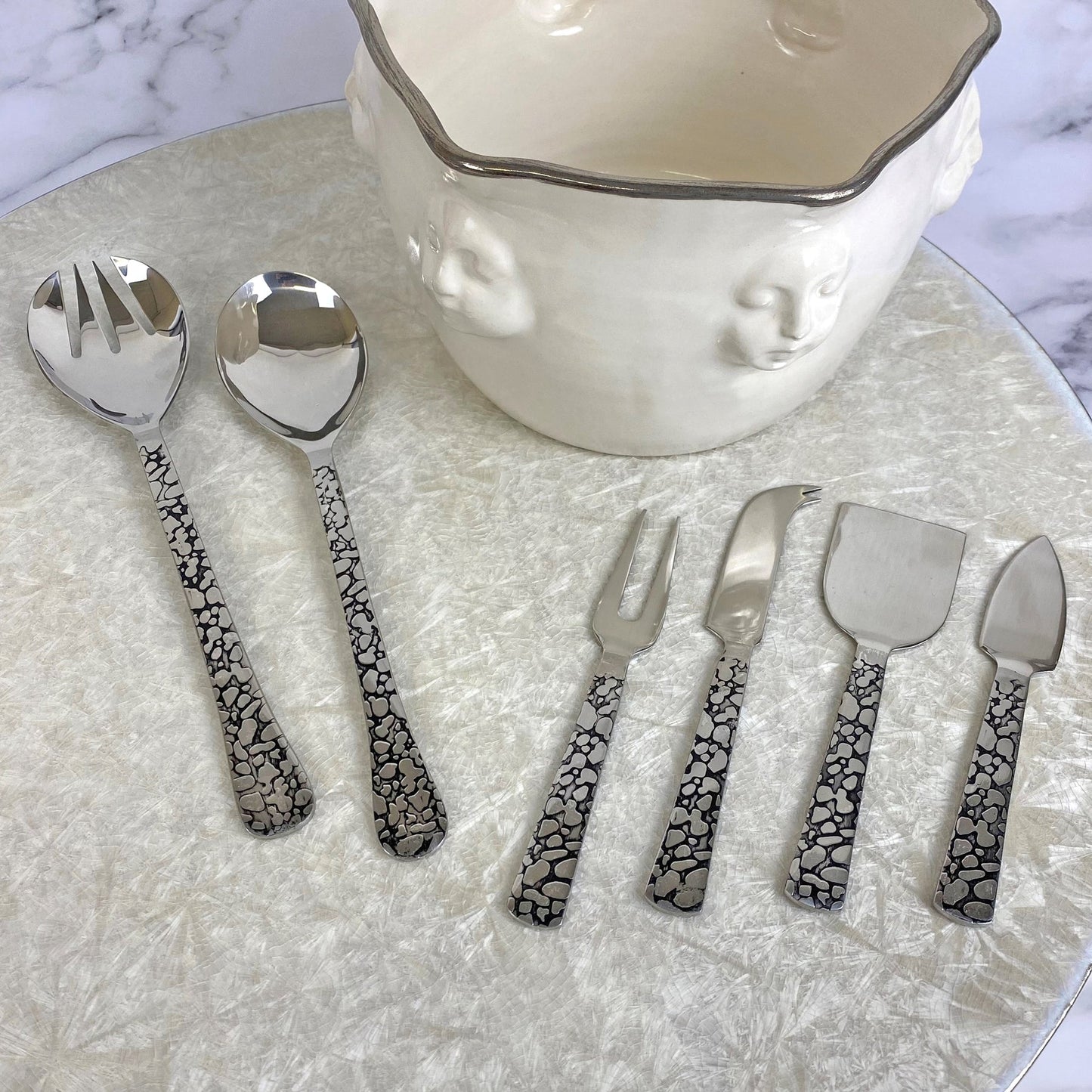 Panthera Plat. S/4 Cheese Set
